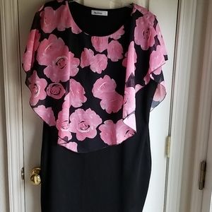 NWOT NEXTMIA BLACK& PINK SHEATH DRESS